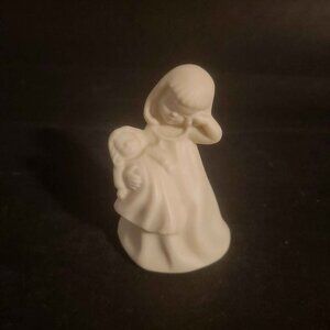 Vintage "Sleepy Girl with Doll" Figurine Signed and Dated